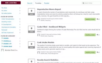 Future proofing innovation in distillery software - DRAMS